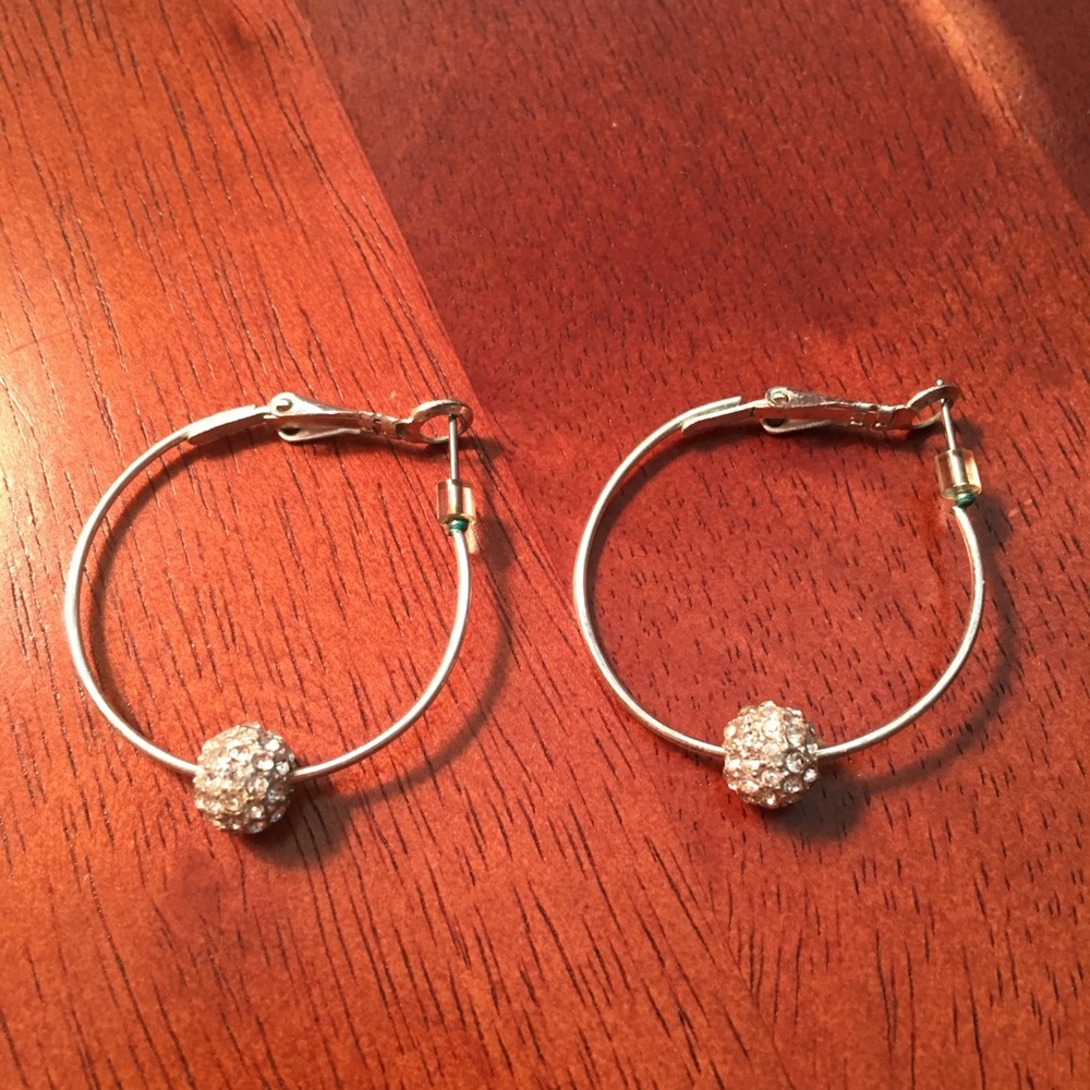CZ Ball Dangle Earrings